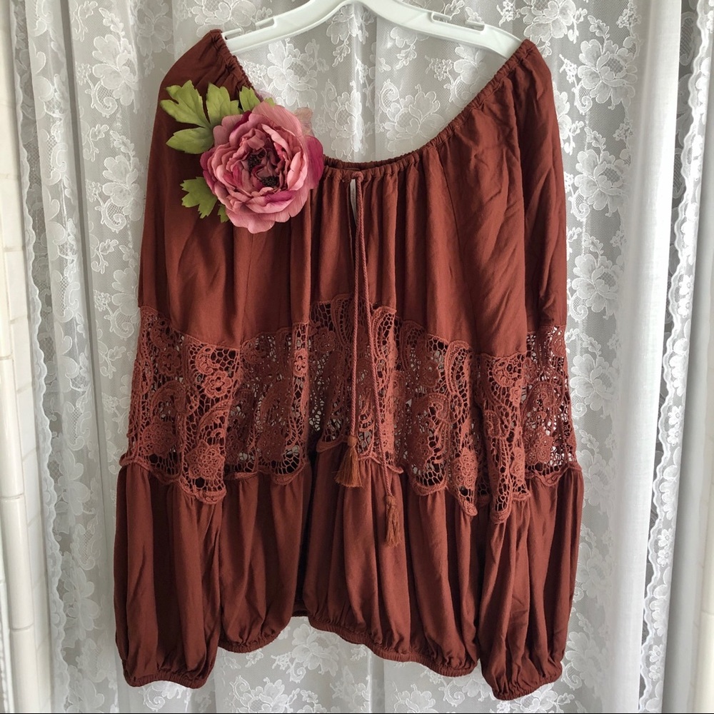 FREE PEOPLE * NWOT 'Gotta Love It' Peasant Top